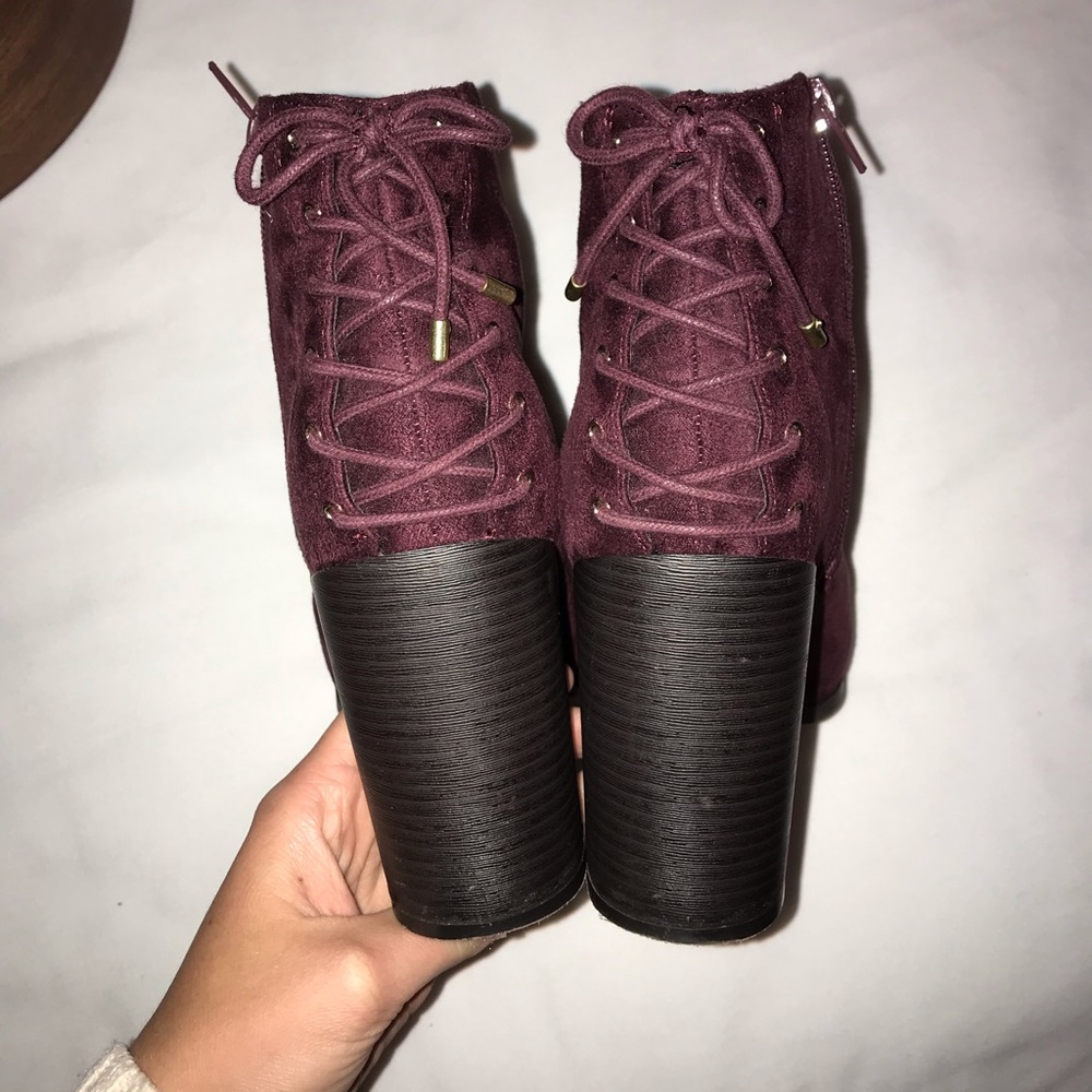 faux suede booties - Picture 5 of 8